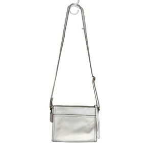 Fossil Pebble Leather Emma Coconut Crossbody Bag